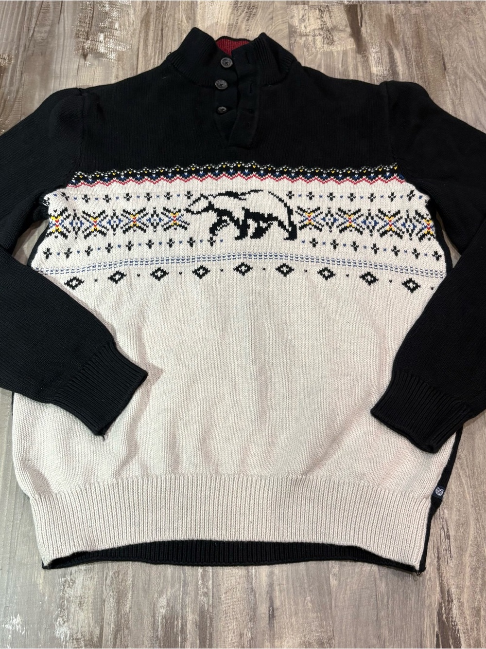 Ralph Lauren Chaps Men’s Knit Bear Sweater Size M